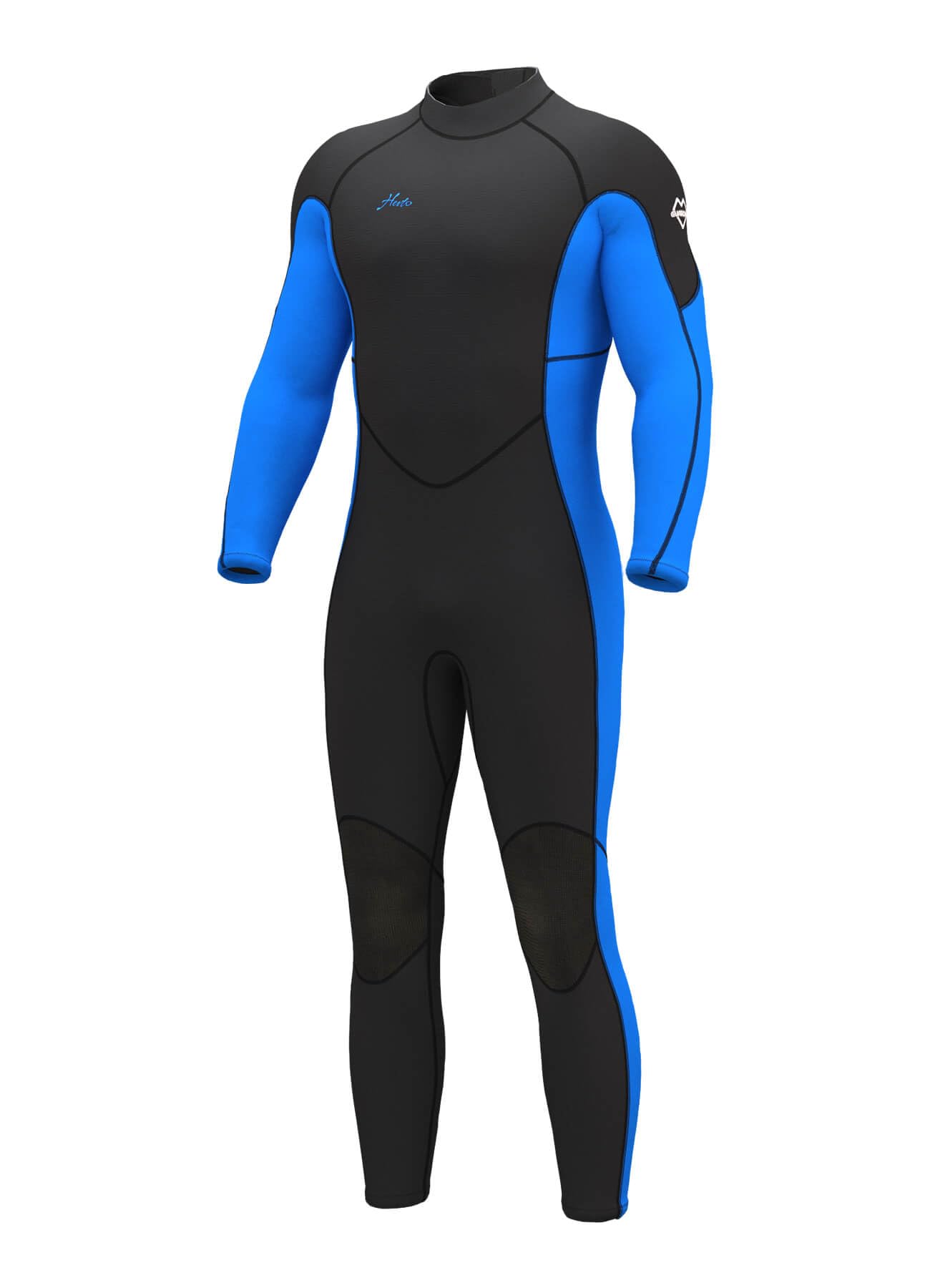 Men Wetsuits 3/2mm Neoprene Wet Suit Back Front Zip in Cold Water for Surfing Swimming Diving